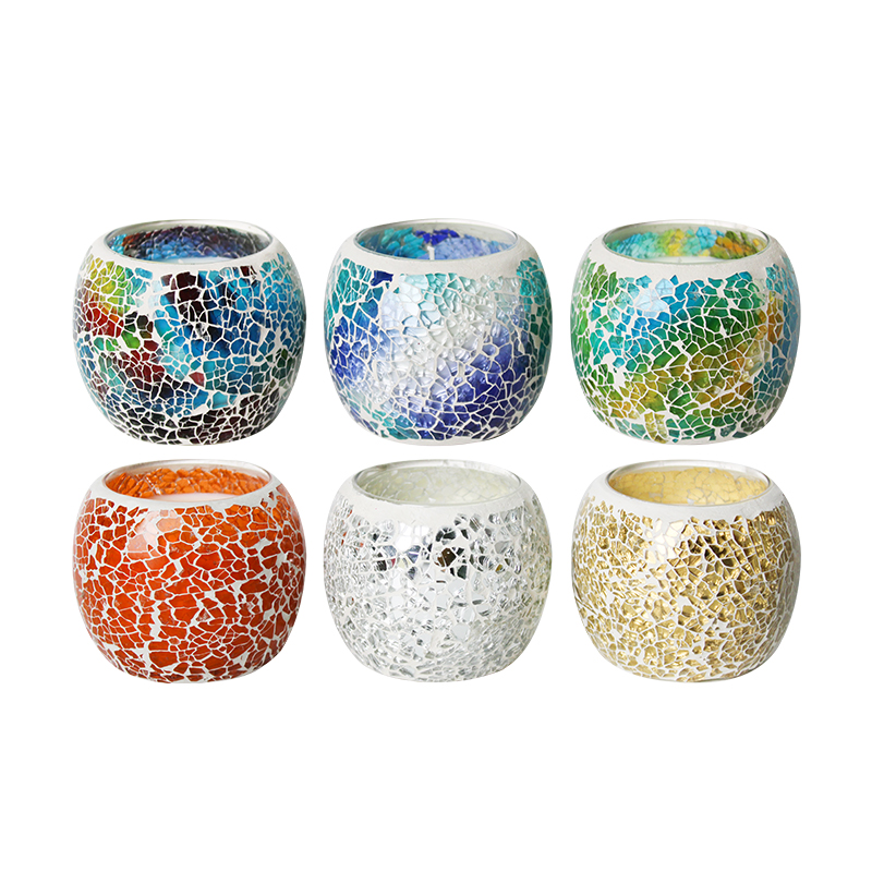 Aromaterapikopp lys i mosaikkglass